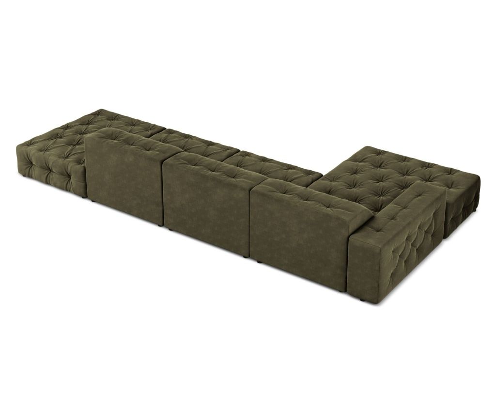 Sarokkanapé Milo Casa 896659, Aldo, Zöld, 70x166x341 cm - 5