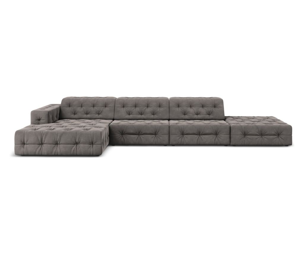 Sarokkanapé Milo Casa 896659, Aldo, Világosszürke, 70x166x341 cm - 2