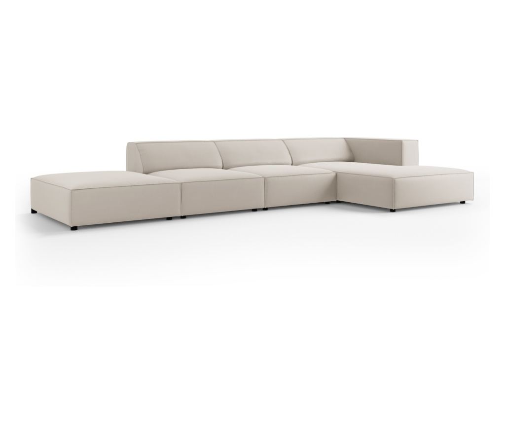 Sarokülőgarnitúra Cosmopolitan Design 622406, Arendal, krém, 70x166x341 cm - 2