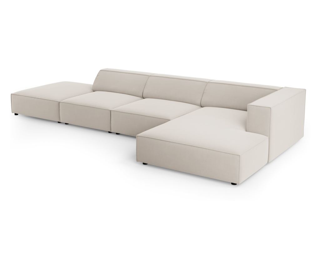 Sarokülőgarnitúra Cosmopolitan Design 622406, Arendal, krém, 70x166x341 cm - 4