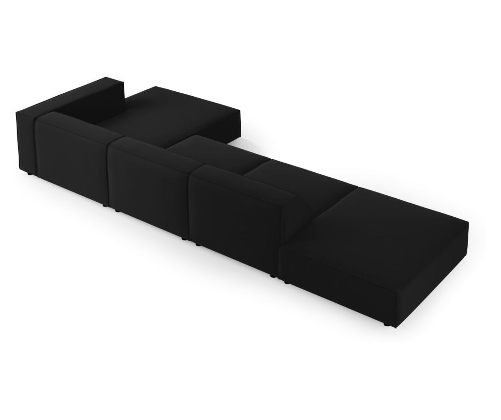 Cosmopolitan Design Arendal sarokgarnitúra, fekete - 3