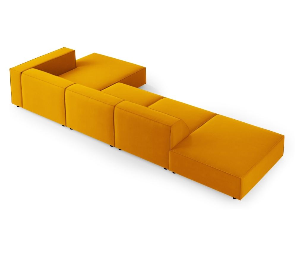 Sarokkanapé Cosmopolitan Design 622406, Arendal, sárga, 70x166x341 cm - 3