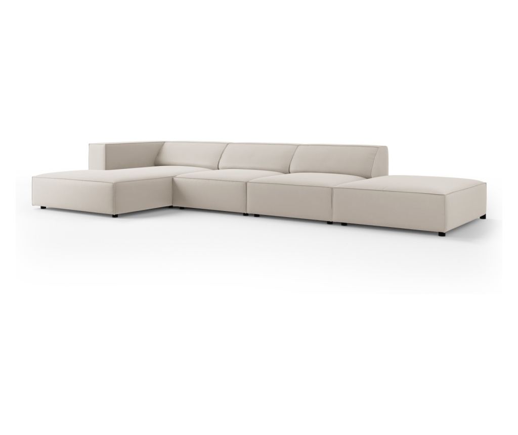 Sarokkanapé Cosmopolitan Design 622406, Arendal, krém, 70x166x341 cm - 2