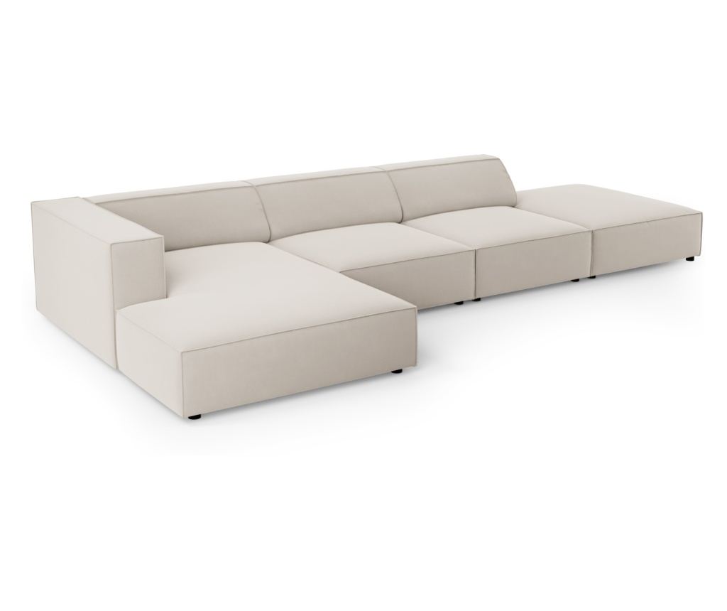 Sarokkanapé Cosmopolitan Design 622406, Arendal, krém, 70x166x341 cm - 4