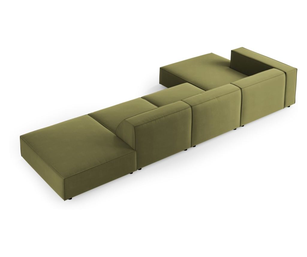 Sarokkanapé Cosmopolitan Design 622406, Arendal, Világoszöld, 70x166x341 cm - 3