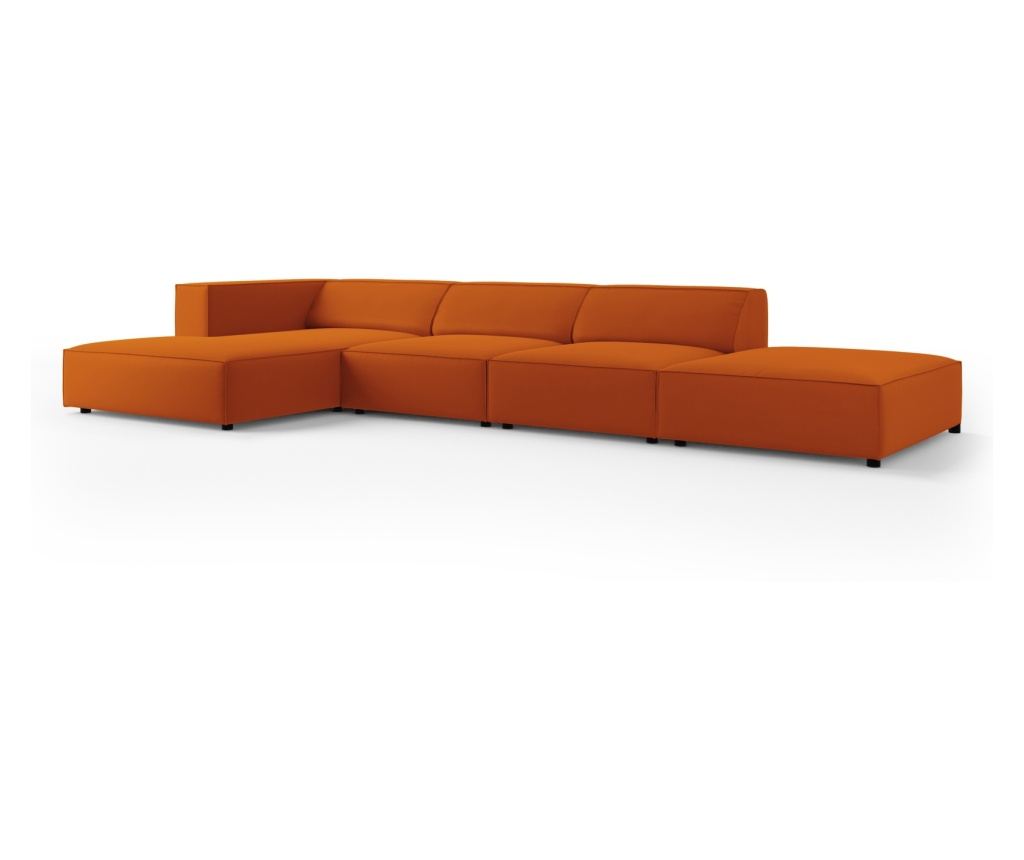 Sarokkanapé Cosmopolitan Design 622406, Arendal, Terracotta, 70x166x341 cm - 2