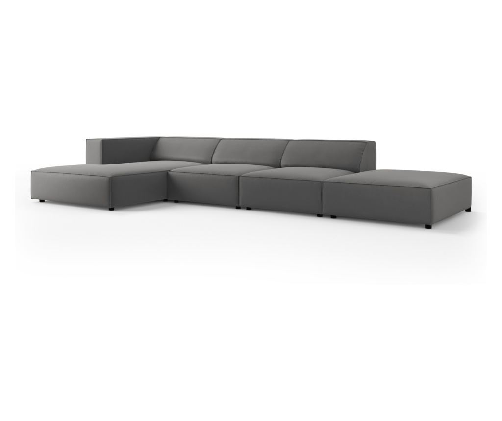 Sarokkanapé Cosmopolitan Design 622406, Arendal, Meleg szürke, 70x166x341 cm - 2