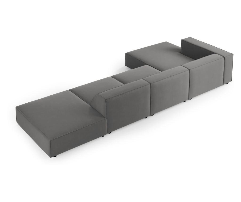 Sarokkanapé Cosmopolitan Design 622406, Arendal, Meleg szürke, 70x166x341 cm - 3