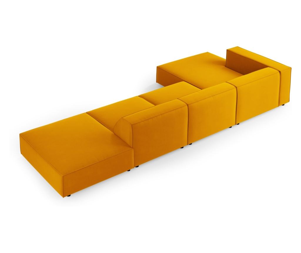 Sarokkanapé Cosmopolitan Design 622406, Arendal, sárga, 70x166x341 cm - 3