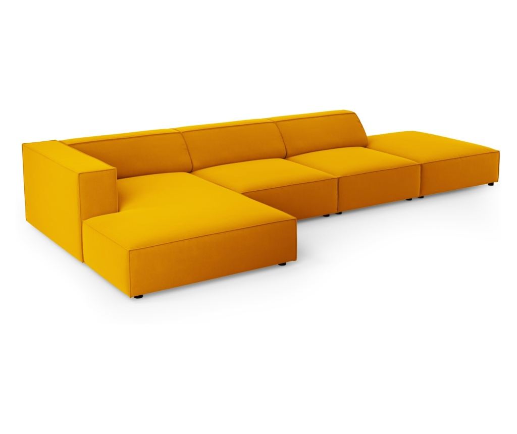 Sarokkanapé Cosmopolitan Design 622406, Arendal, sárga, 70x166x341 cm - 4