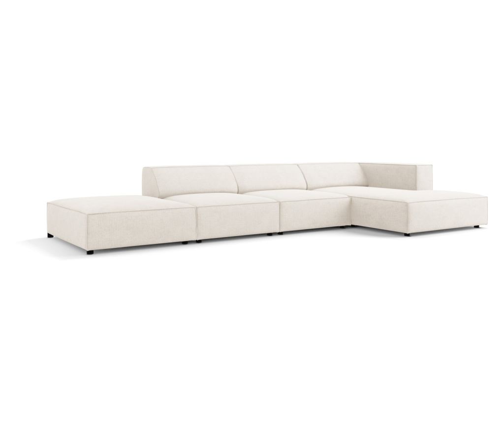 Sarokkanapé Cosmopolitan Design 622406, Arendal, Elefántcsont, 70x166x341 cm - 2