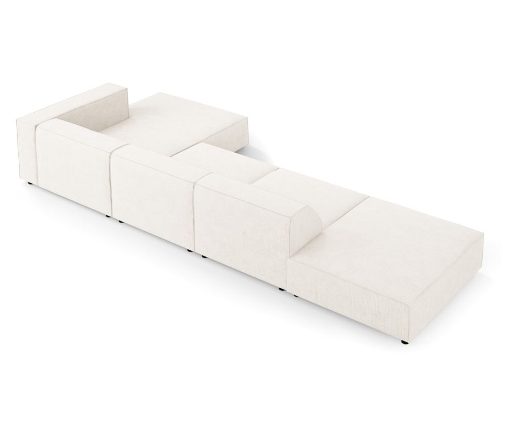 Sarokkanapé Cosmopolitan Design 622406, Arendal, Elefántcsont, 70x166x341 cm - 3