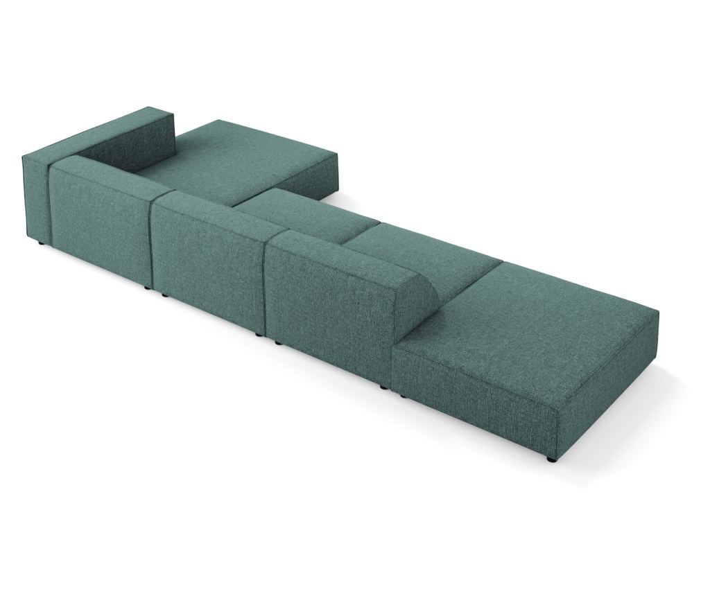 Sarokkanapé Cosmopolitan Design 622406, Arendal, türkiz, 70x166x341 cm - 4