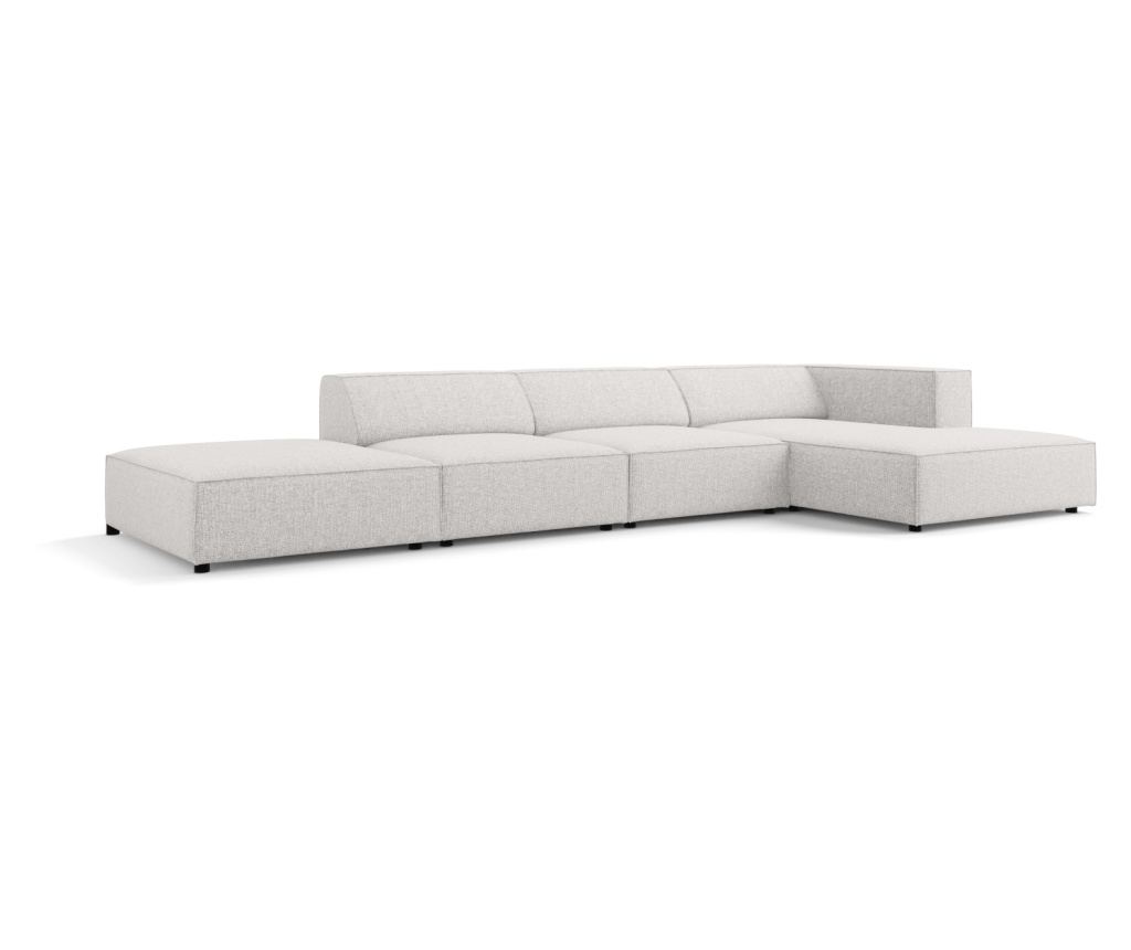 Sarokkanapé Cosmopolitan Design 622406, Arendal, Világosszürke, 70x166x341 cm - 3