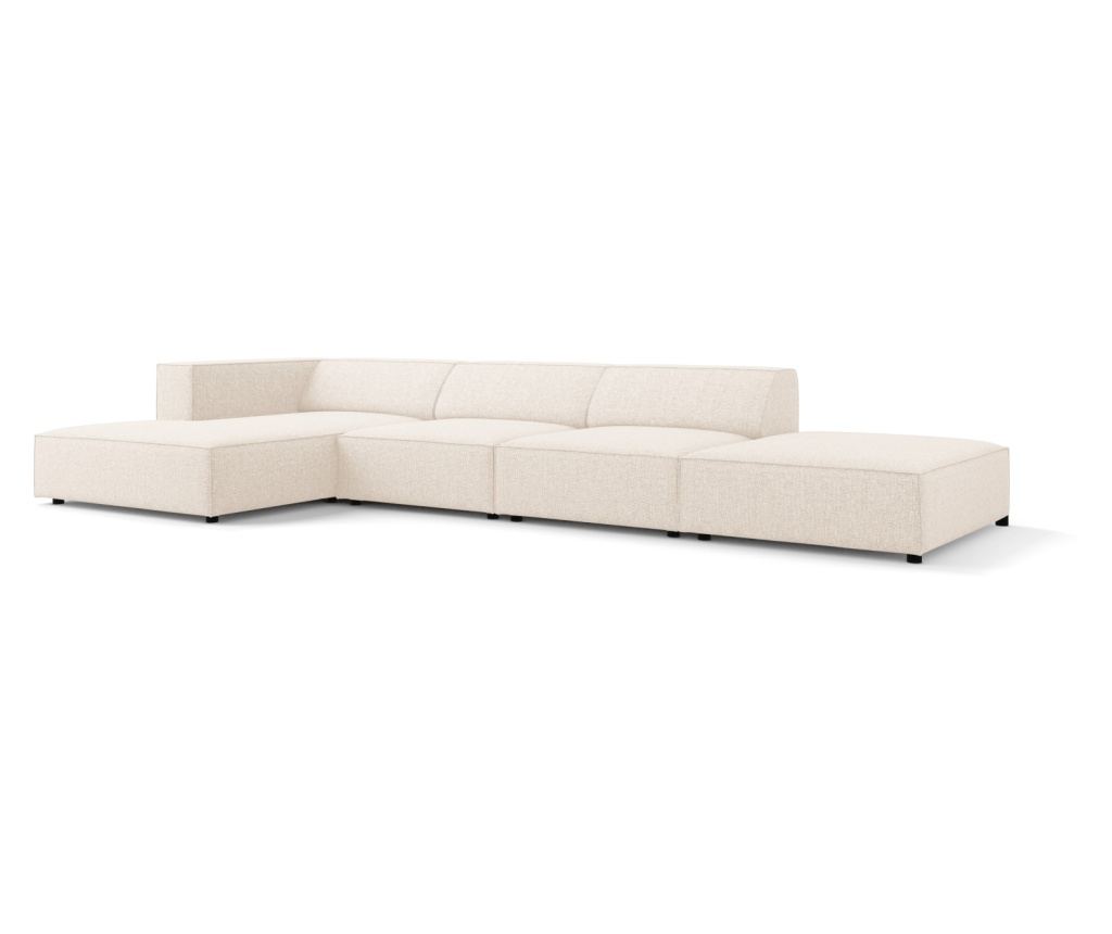 Sarokkanapé Cosmopolitan Design 622406, Arendal, Világosbézs, 70x166x341 cm - 3