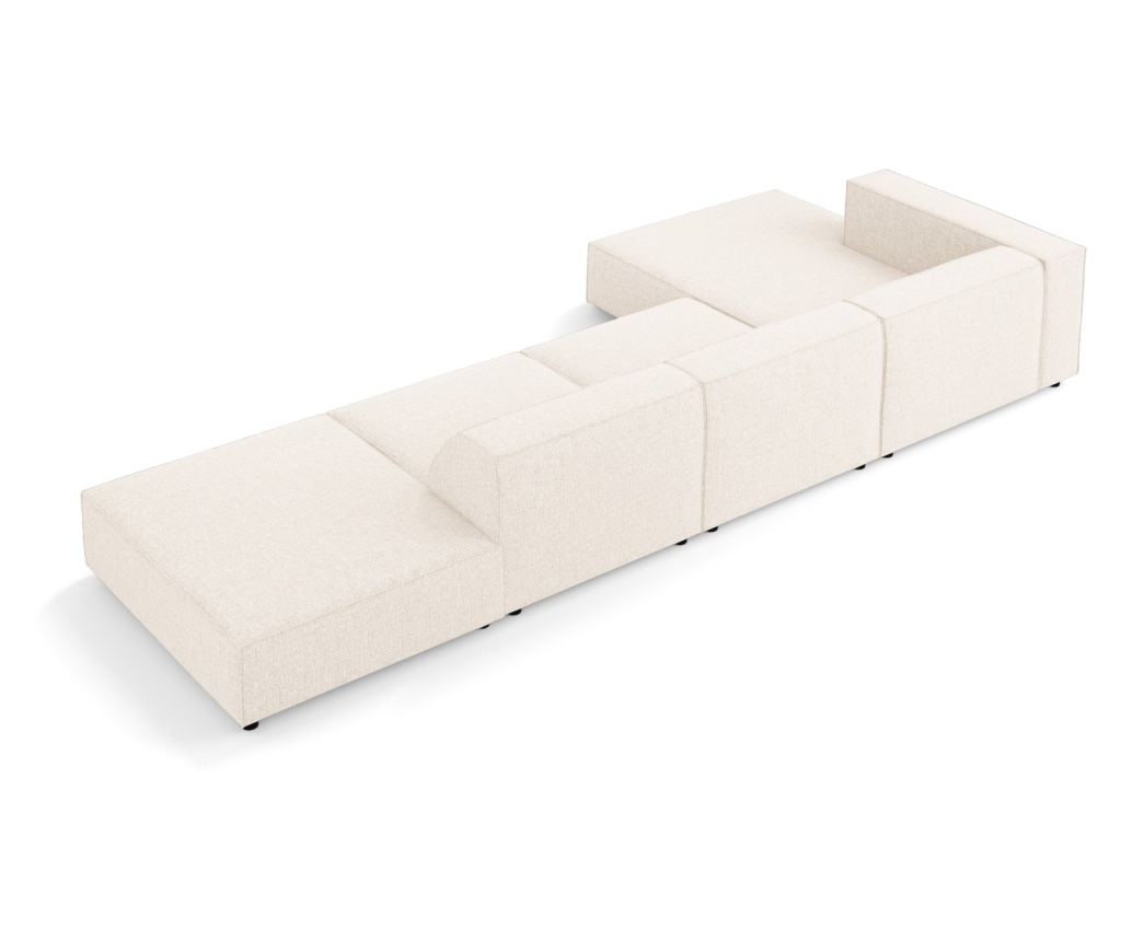 Sarokkanapé Cosmopolitan Design 622406, Arendal, Világosbézs, 70x166x341 cm - 4