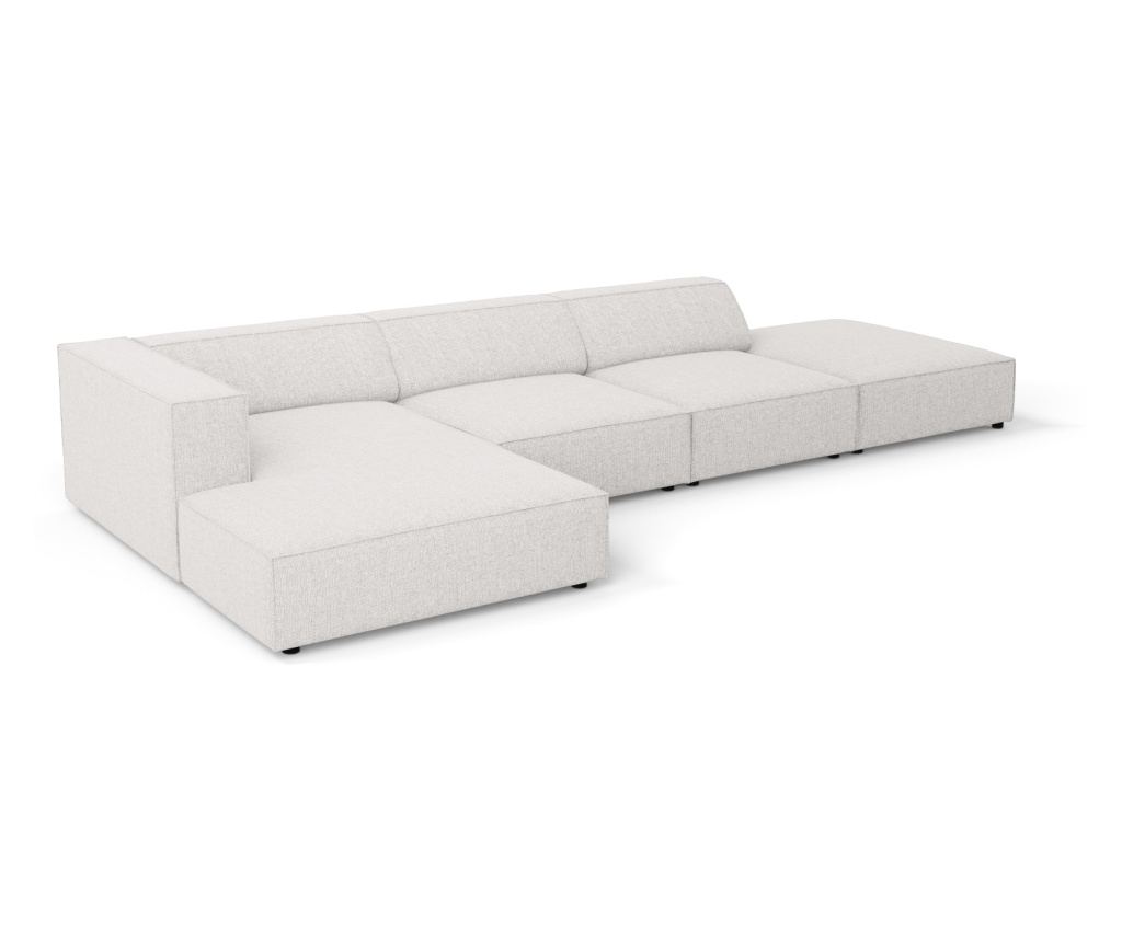 Sarokkanapé Cosmopolitan Design 622406, Arendal, világosszürke, 70x166x341 cm - 5