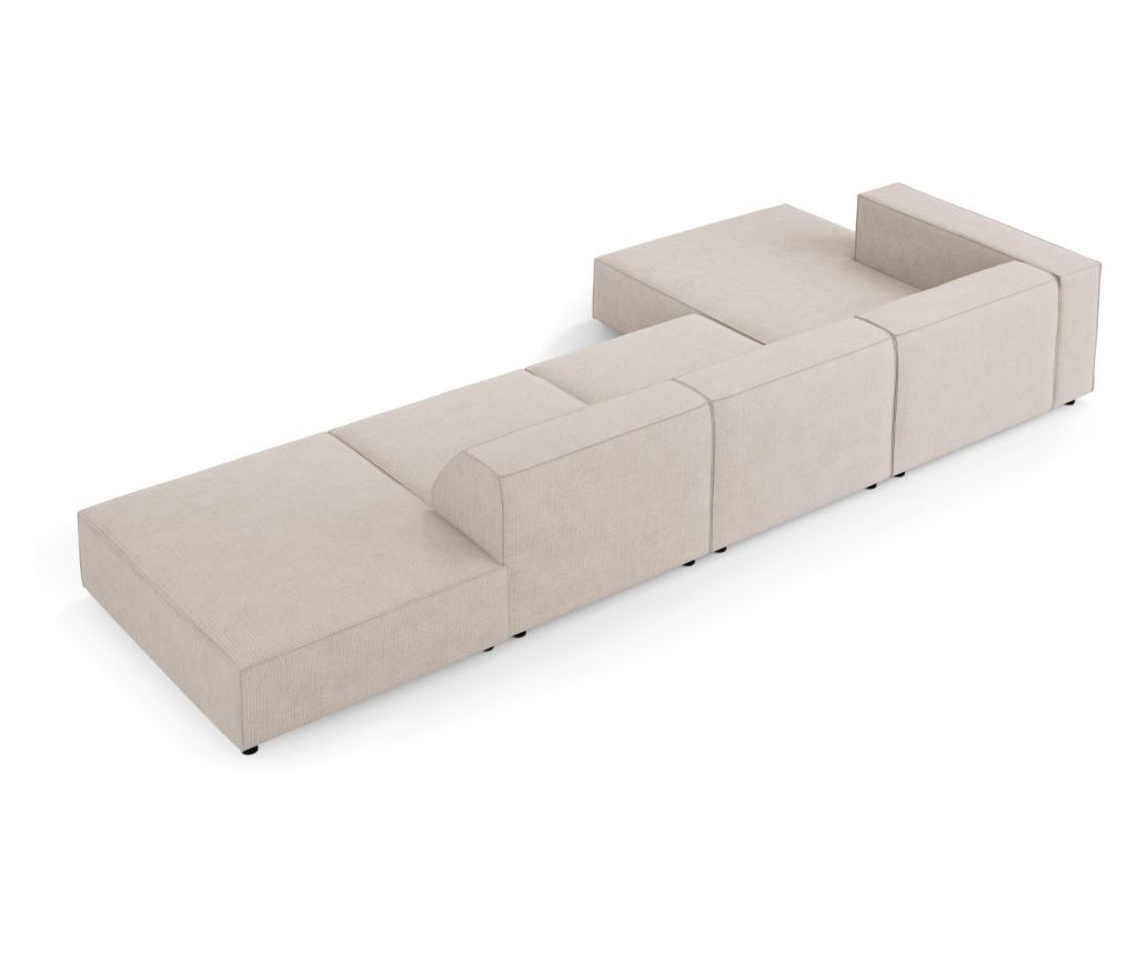 Sarokkanapé Cosmopolitan Design 622406, Arendal, sötétbézs, 70x166x341 cm - 3