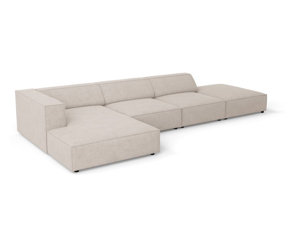 Sarokkanapé Cosmopolitan Design 622406, Arendal, sötétbézs, 70x166x341 cm - 4