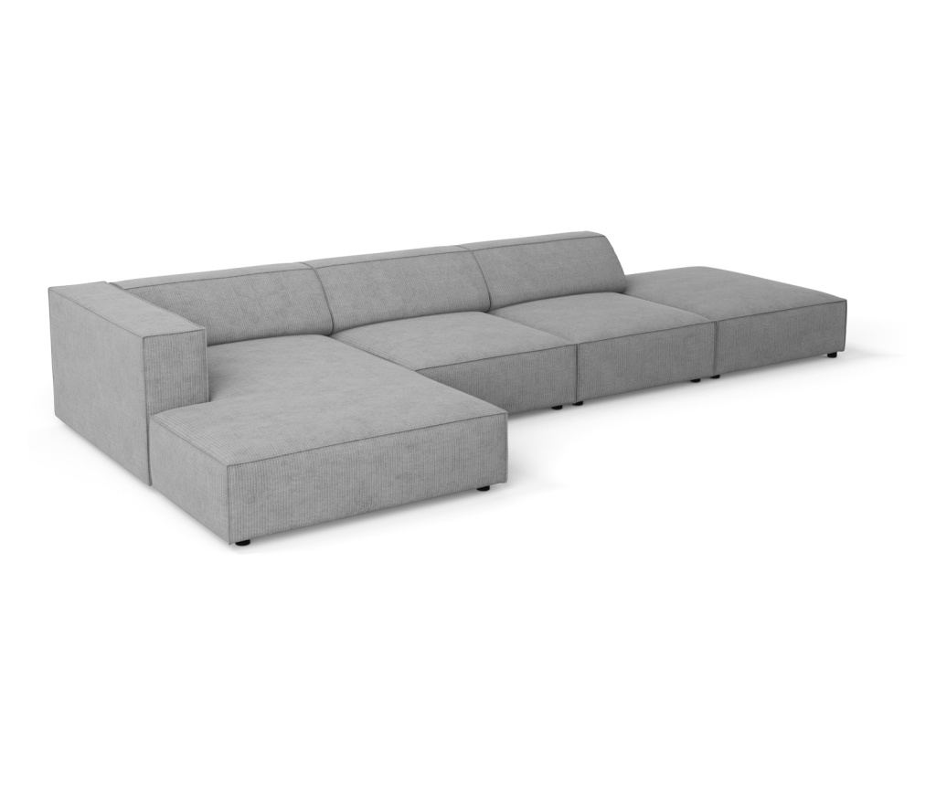 Sarokkanapé Cosmopolitan Design 622406, Arendal, Sötétszürke, 70x166x341 cm - 4