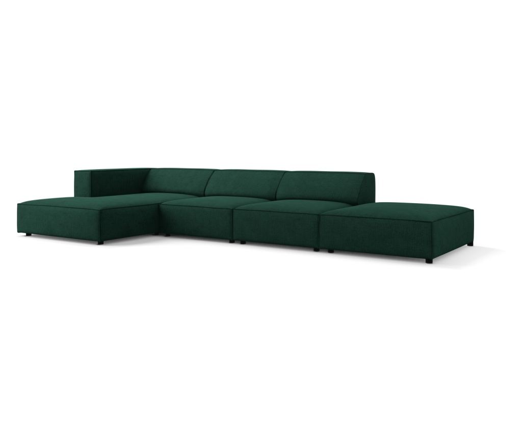 Sarokülőgarnitúra Cosmopolitan Design 622406, Arendal, sötétzöld, 70x166x341 cm - 2