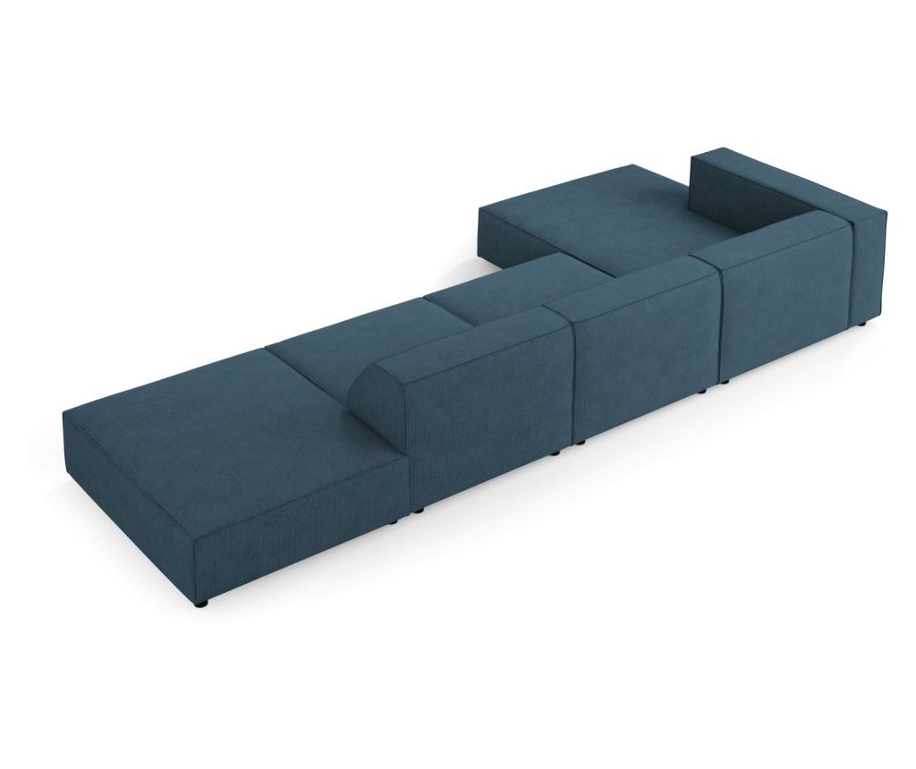 Sarokkanapé Cosmopolitan Design 622406, Arendal, Tengerészkék, 70x166x341 cm - 3