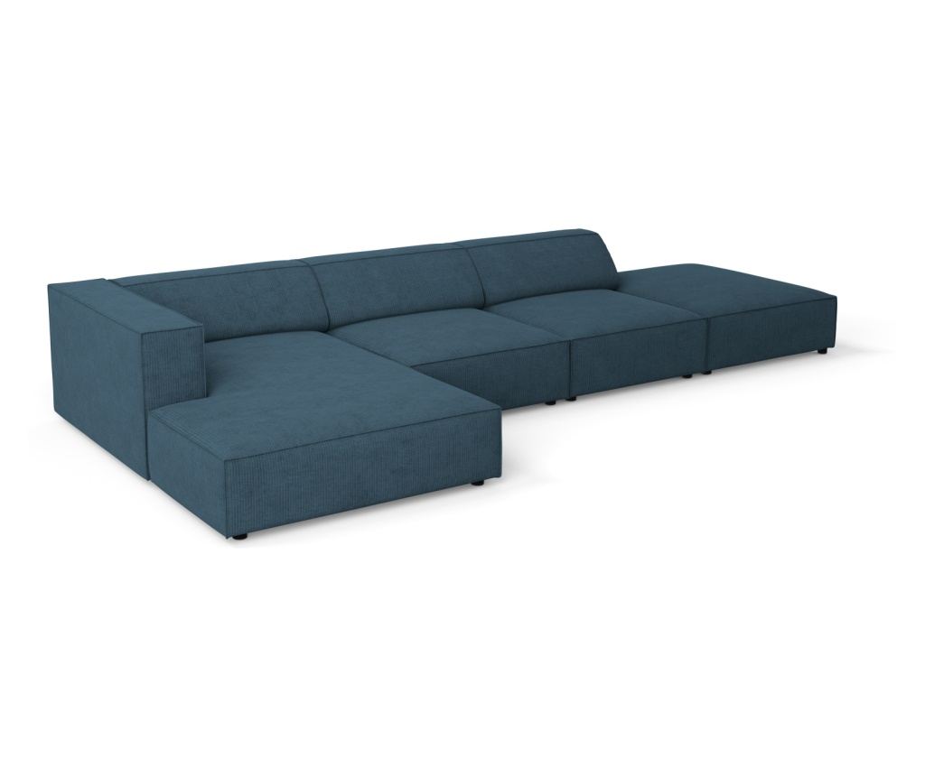 Sarokkanapé Cosmopolitan Design 622406, Arendal, Tengerészkék, 70x166x341 cm - 4
