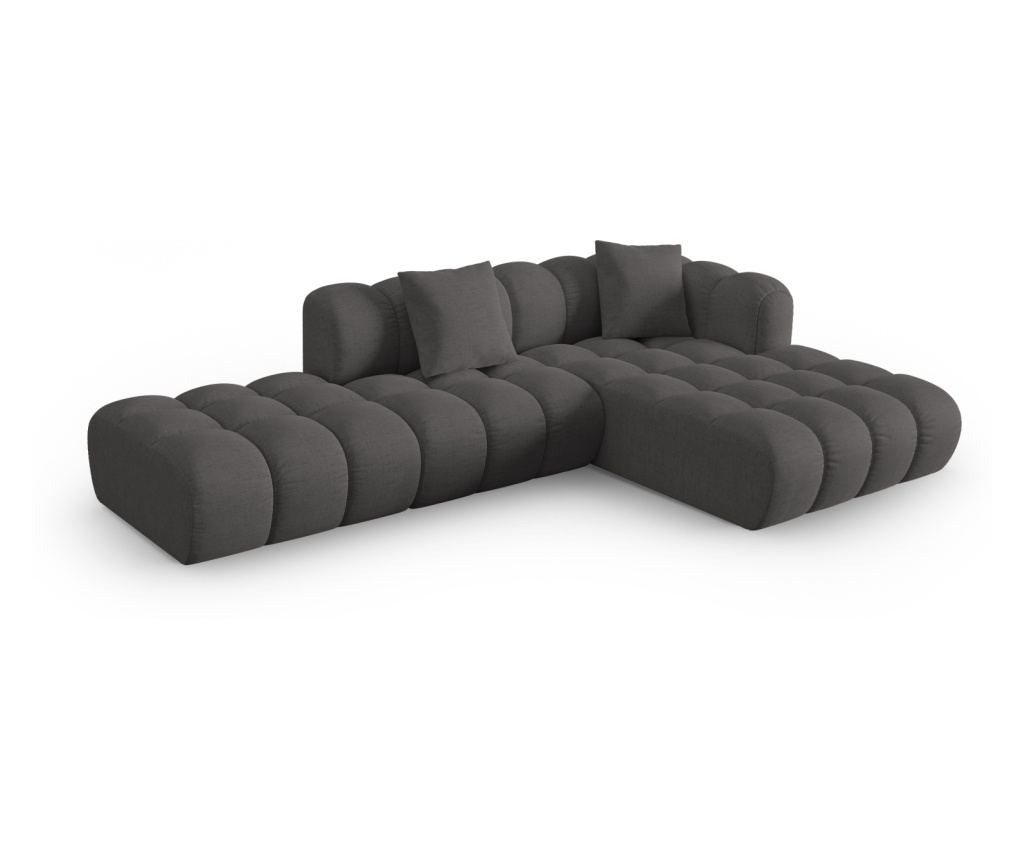 Moduláris sarokkanapé Windsor & Co 862215, Astro, szürke, 70x190x300 cm - 2