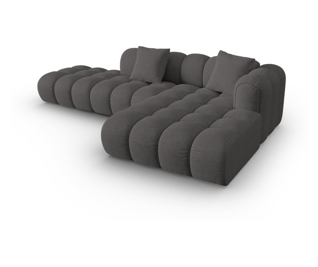Moduláris sarokkanapé Windsor & Co 862215, Astro, szürke, 70x190x300 cm - 3