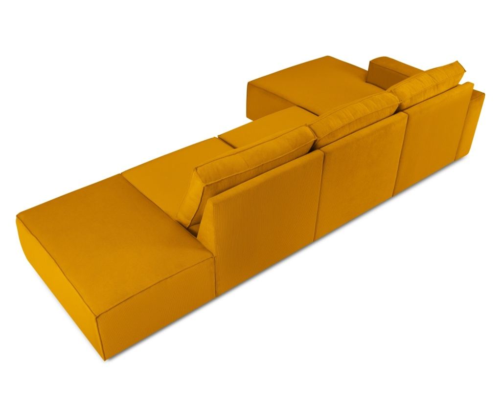 Milo Casa 898151 sarokülő, Carlo, sárga, 90x166x341 cm - 5