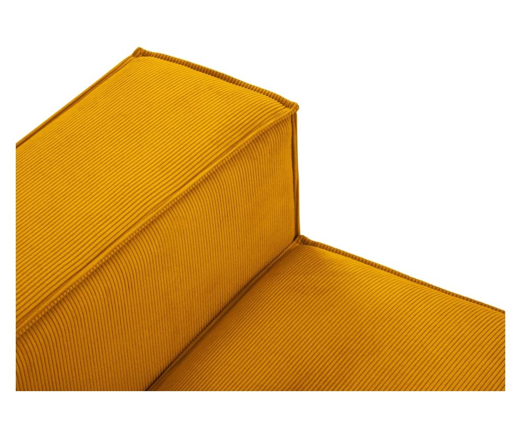 Milo Casa 898151 sarokülő, Carlo, sárga, 90x166x341 cm - 6