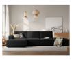 Sarokülőgarnitúra Milo Casa 898151, Carlo, Fekete, 90x166x341 cm thumbnail 1