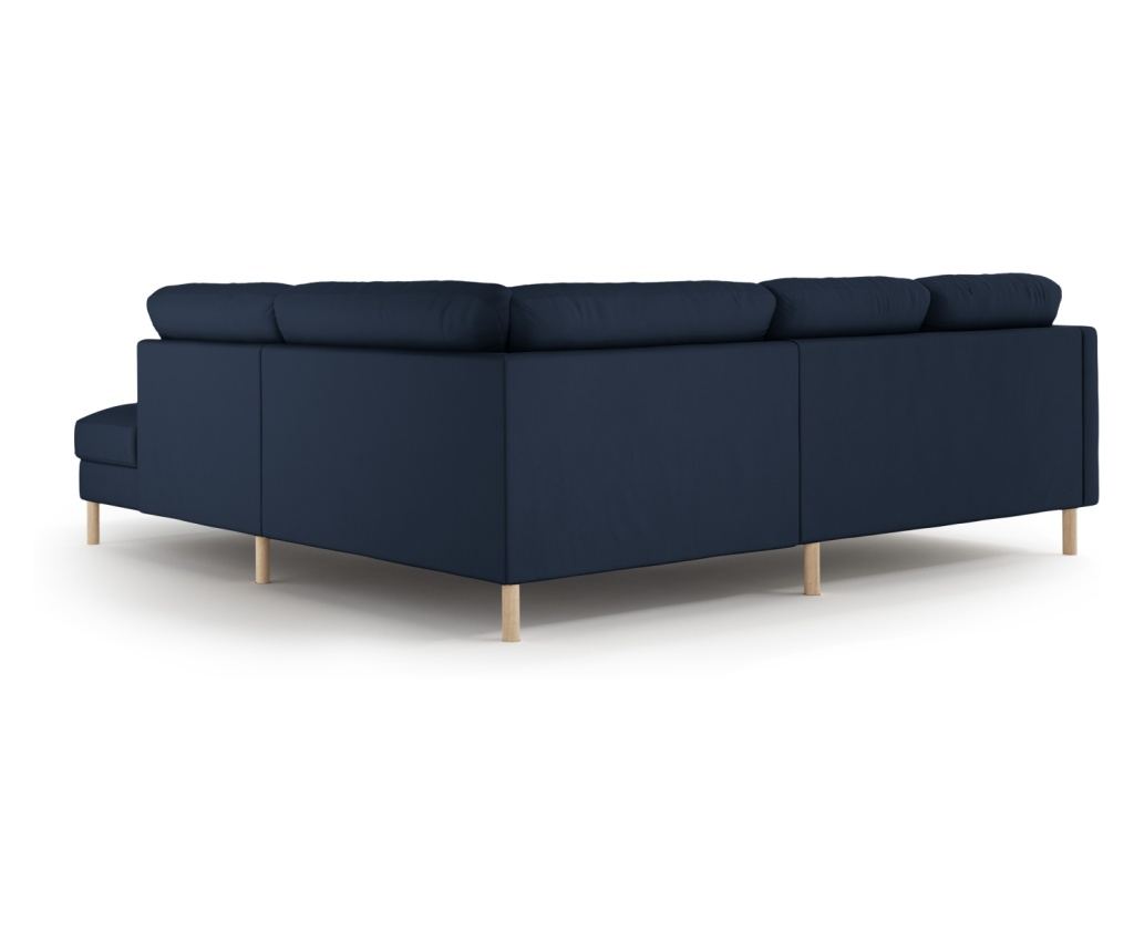 Sarokkanapé Micadoni Home 533926, Eden, Sötétkék, 90x234x267 cm - 3