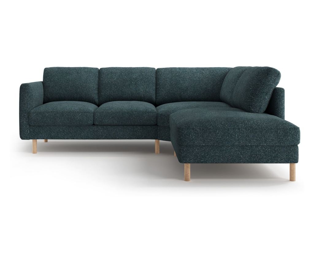 Sarokkanapé Micadoni Home 533926, Eden, Kék-zöld, Zöld, 90x234x267 cm - 2