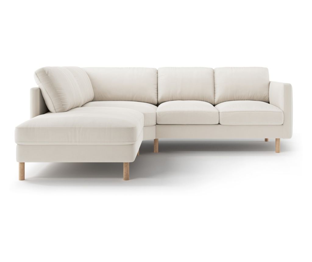 Sarokkanapé Micadoni Home 533926, Eden, bézs, 90x234x267 cm - 2