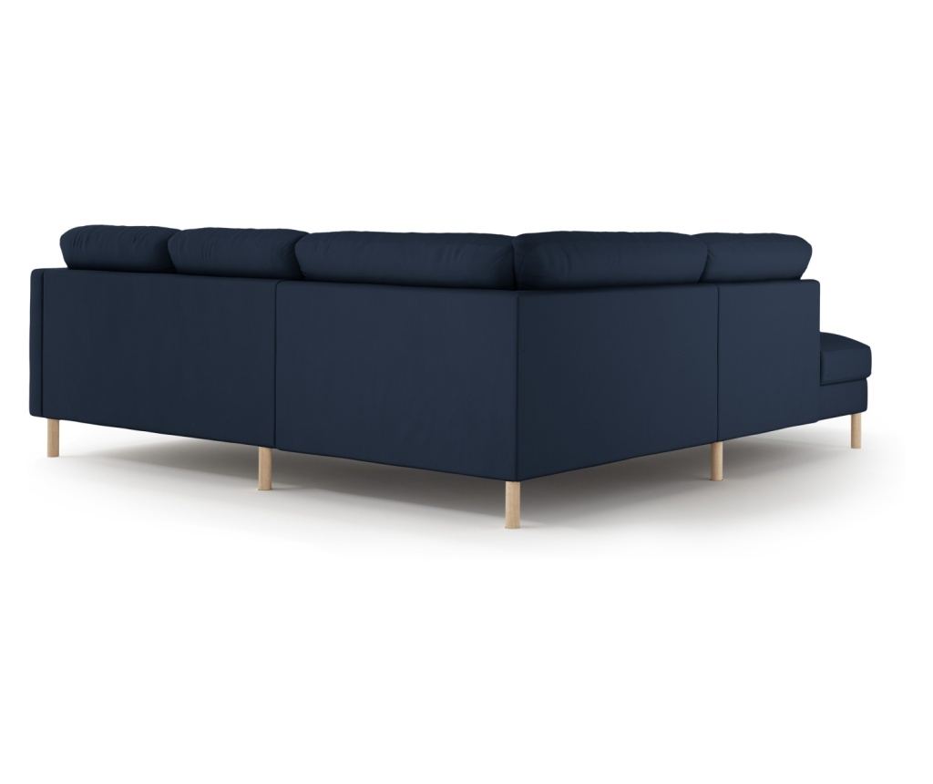 Sarokkanapé Micadoni Home 533926, Eden, sötétkék, 90x234x267 cm - 3