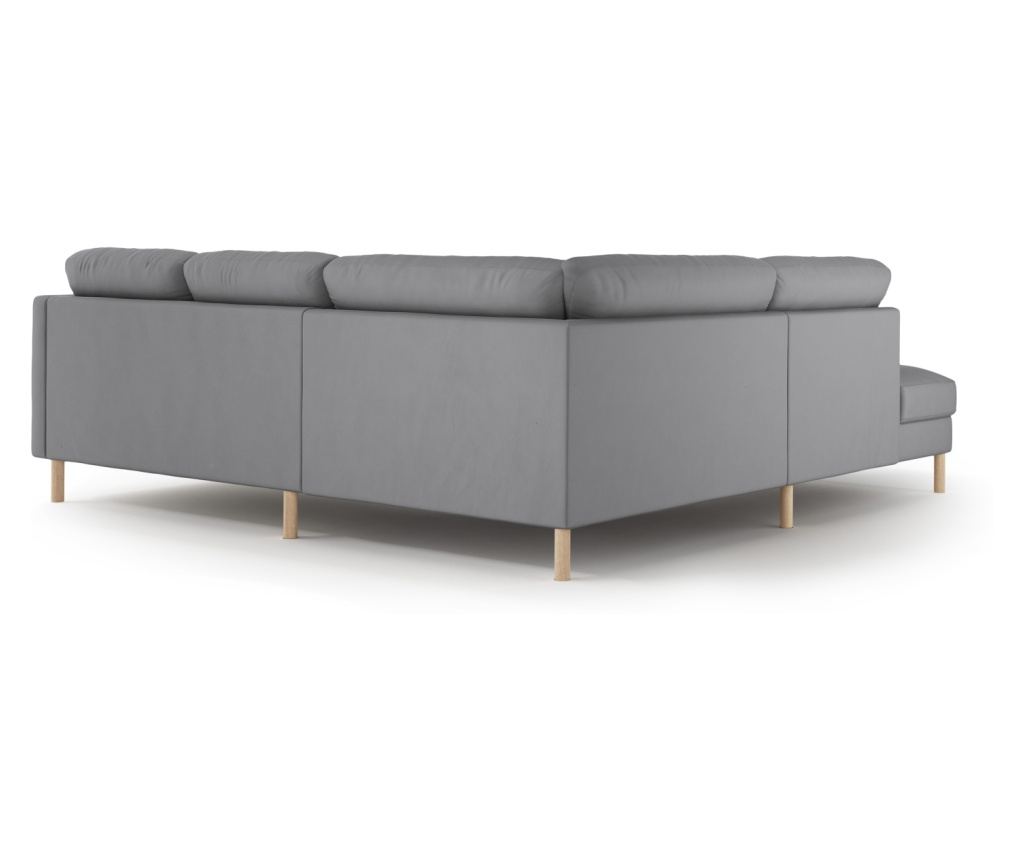Micadoni Home 533926 sarokkanapé, Eden, szürke, 90x234x267 cm - 3