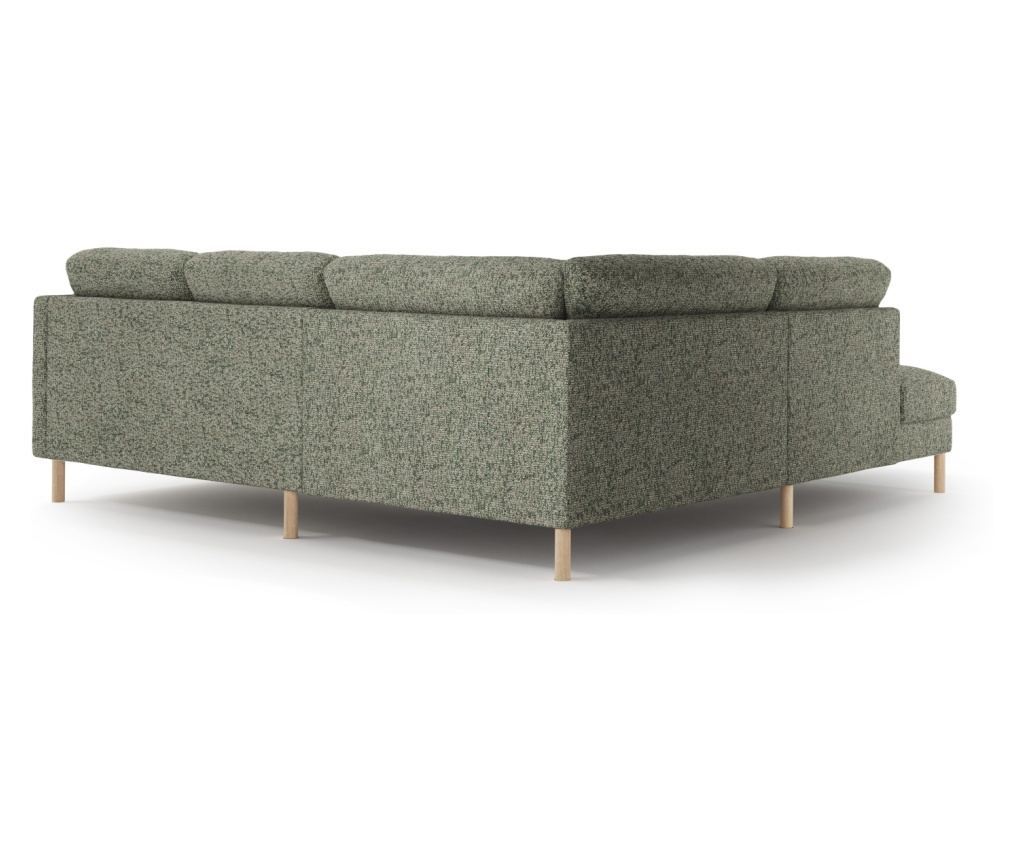 Sarokülőgarnitúra Micadoni Home 533926, Eden, mohazöld, 90x234x267 cm - 3