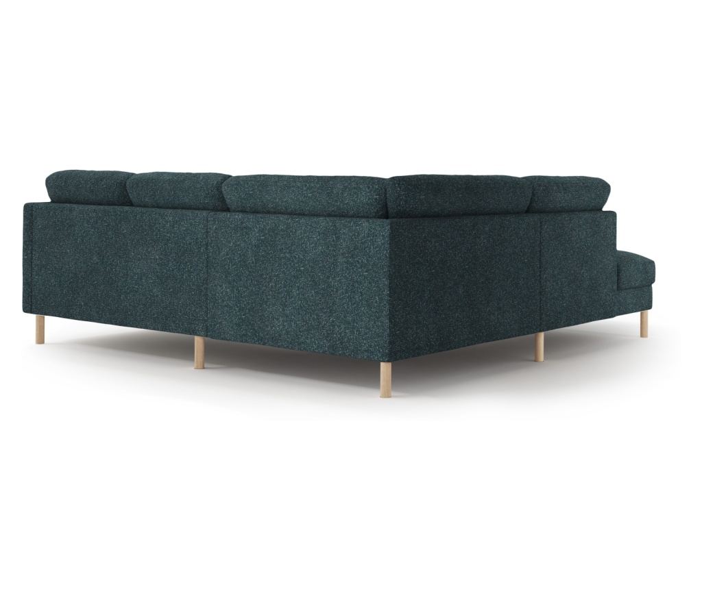 Micadoni Home Eden sarokgarnitúra, kék-zöld, zöld - 3