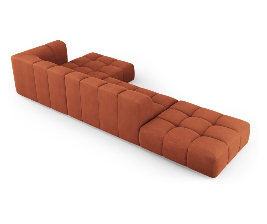 Moduláris sarokkanapé Milo Casa 898541, Francesca, narancssárga, 70x160x323 cm - 3