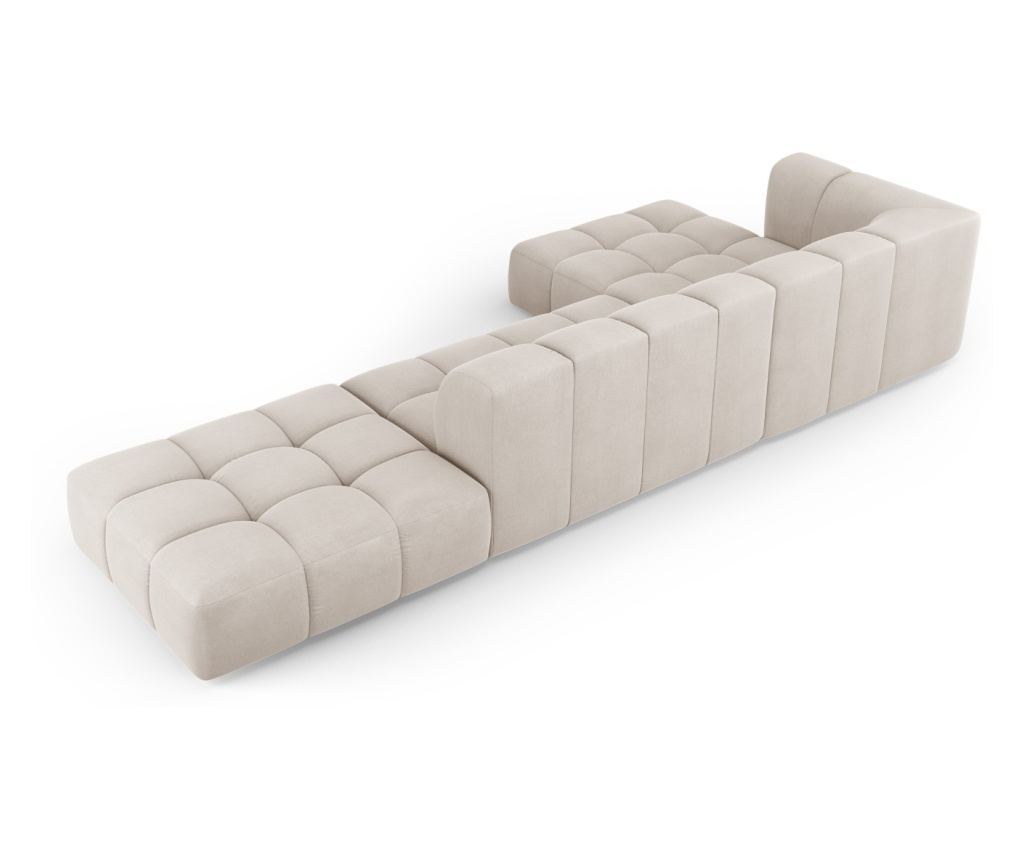 Moduláris sarokülő Milo Casa 898541, Francesca, bézs, 70x160x323 cm - 3