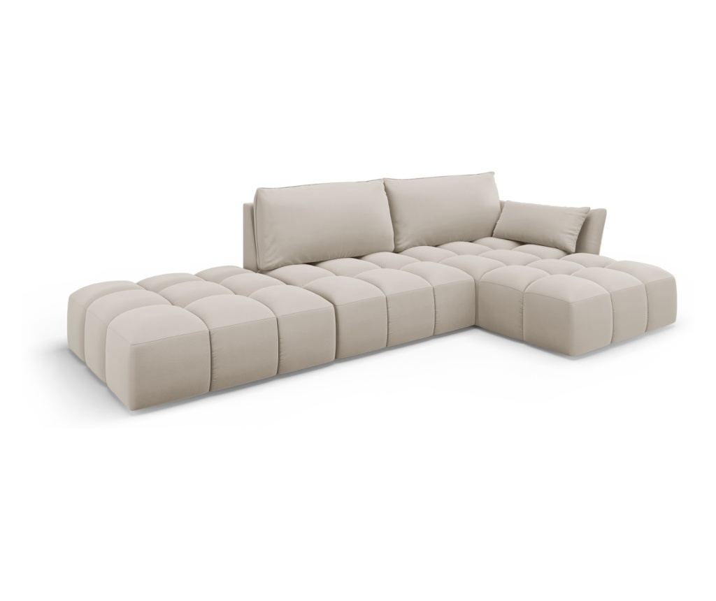 Moduláris sarokkanapé Milo Casa 898770, Harper, krém, 85x153x290 cm - 2