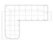 Sarokkanapé Micadoni Home 531546, Lisa, Világosbézs, 77x234x293 cm thumbnail 1