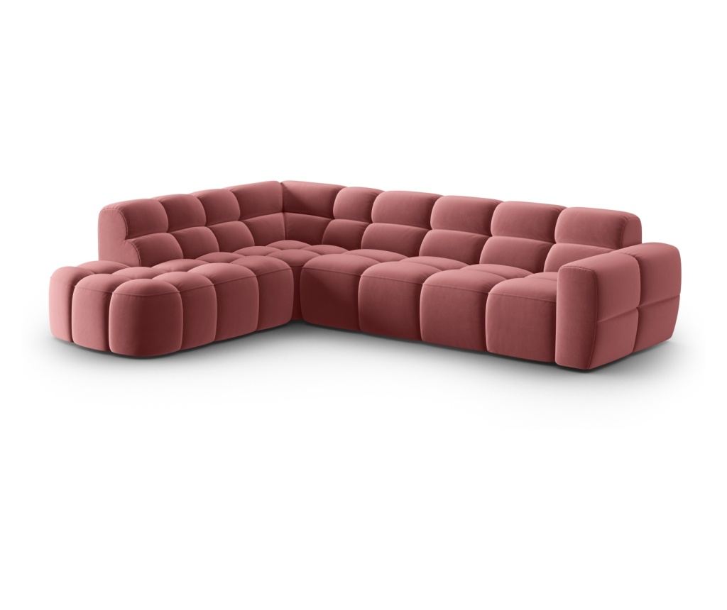 Micadoni Home Lisa flamingó színű sarokgarnitúra - 3