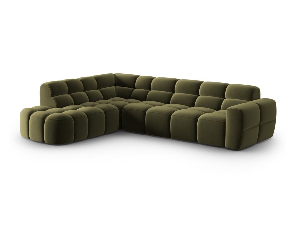 Sarokkanapé Micadoni Home 531546, Lisa, Világoszöld, 77x234x293 cm - 3