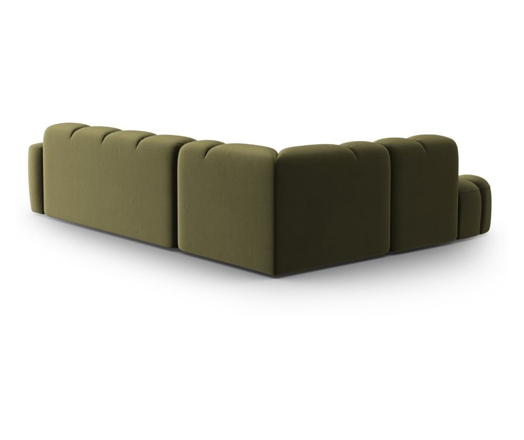 Sarokkanapé Micadoni Home 531546, Lisa, Világoszöld, 77x234x293 cm - 5