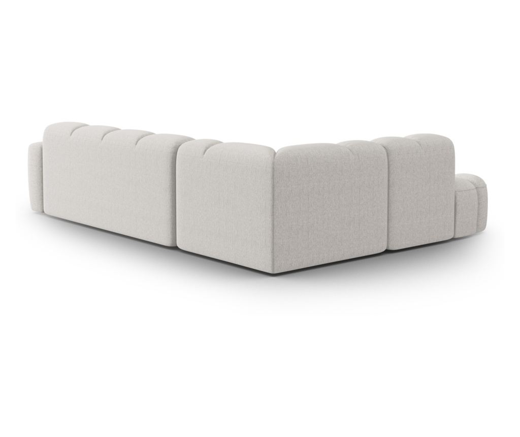 Sarokülőgarnitúra Micadoni Home 531546, Lisa, Világosszürke, 77x234x293 cm - 7