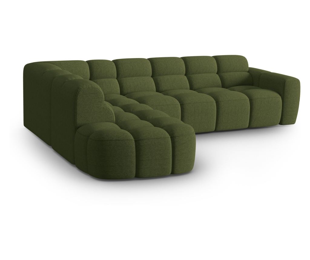 Micadoni Home 531546 sarokkanapé, Lisa, zöld, 77x234x293 cm - 3
