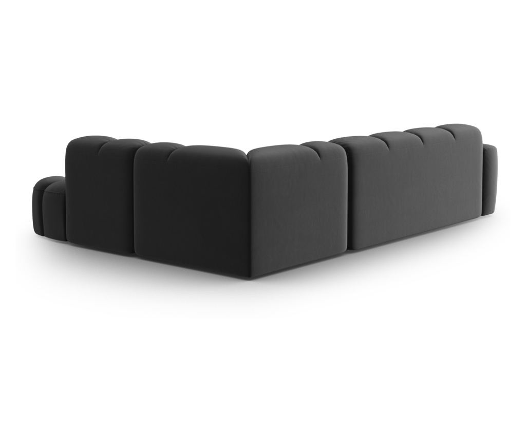 Sarokülőgarnitúra Micadoni Home 531546, Lisa, Sötétszürke, 77x234x293 cm - 5