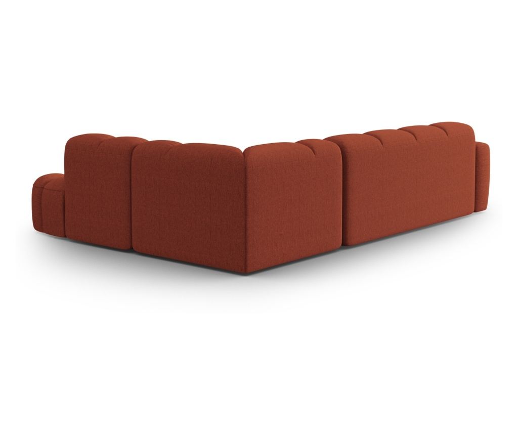 Sarokkanapé Micadoni Home 531546, Lisa, Korall, 77x234x293 cm - 4